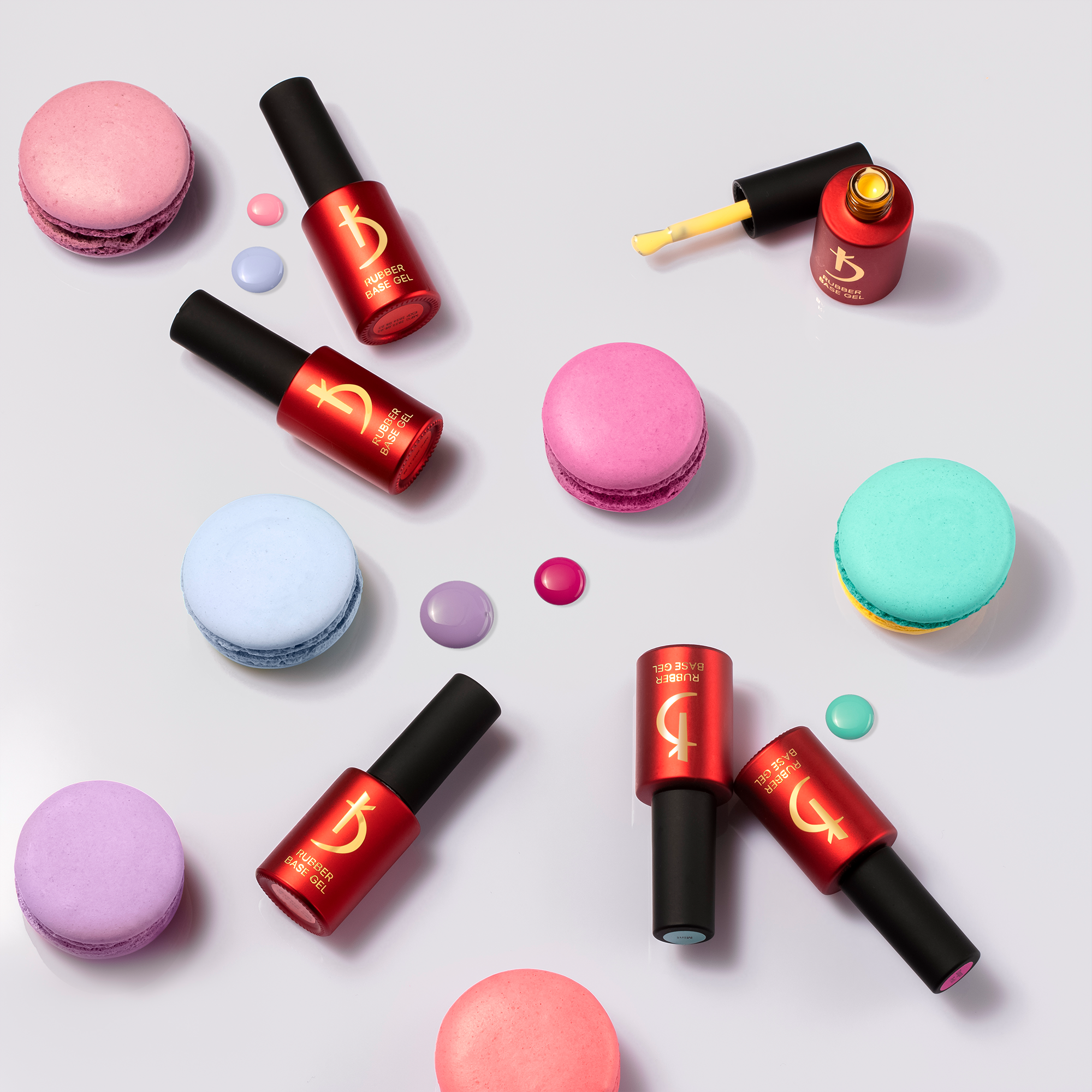 Macarons Rubber Base Gel Kodi Professional