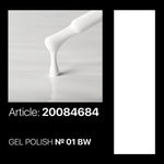 BW 01 (White for full nail cover) Gel Polish 7ml. Kodi Professional