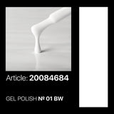 BW 01 (White for full nail cover) Gel Polish 7ml. Kodi Professional