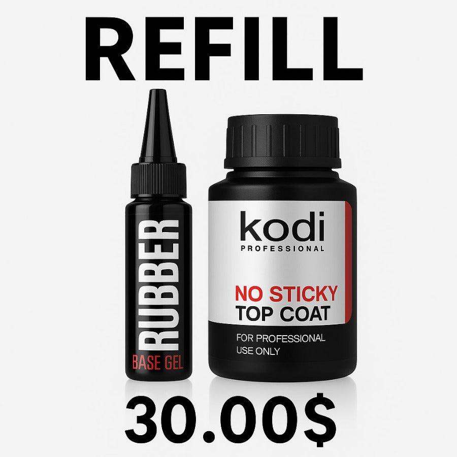 Base and Top Refill Bottles 30 ml. Kodi Professional