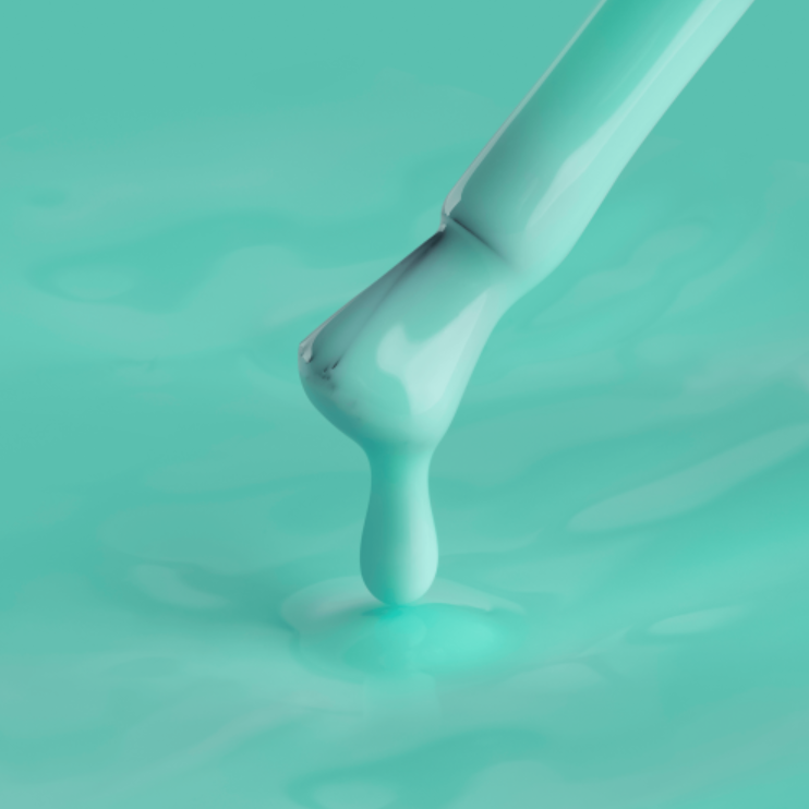 Color rubber base gel Mint