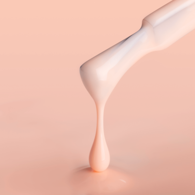 Color rubber base Peach