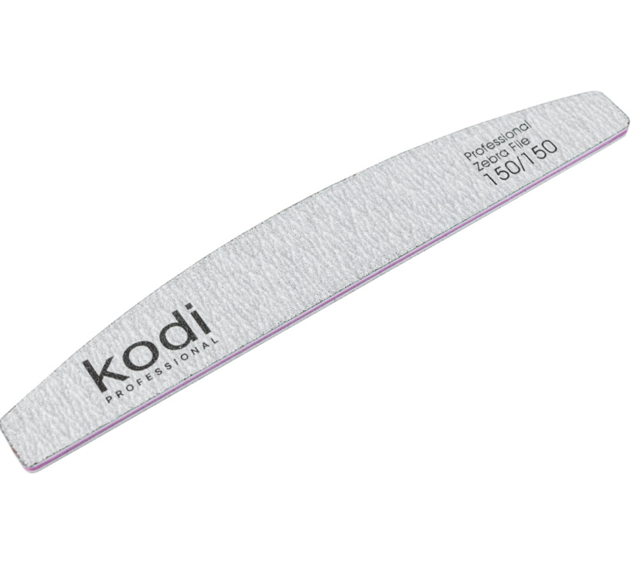 Nail File Crescent 150/150 (Color: Light Gray, Size: 178/28/4)
