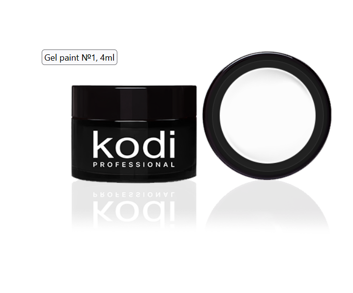 Gel Paint 01 (White) 4ml Kodi Professional