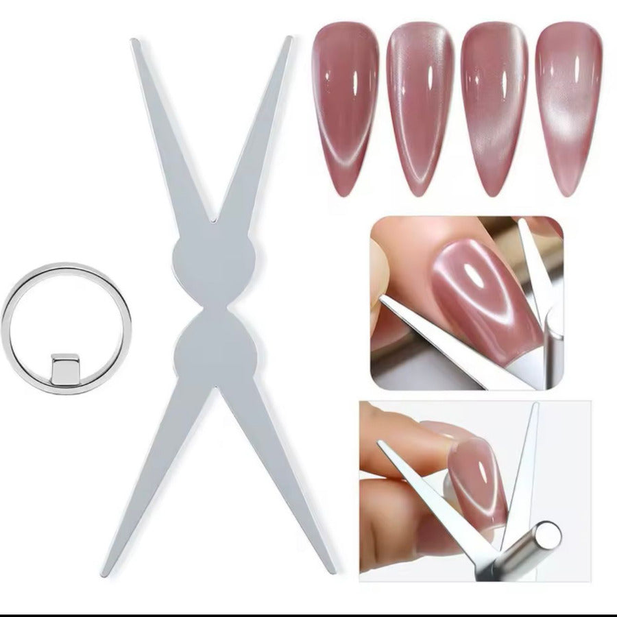 Magnetic tool kit for cat eye design