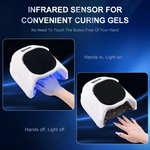 Infrared sensor 86W nail curing lamp