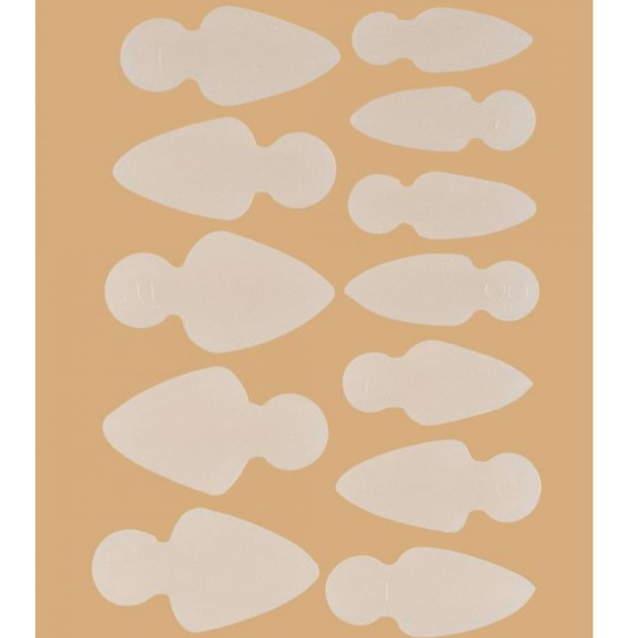 Mold Short Oval - Stencils for French manicure on top forms (12 pcs/set)