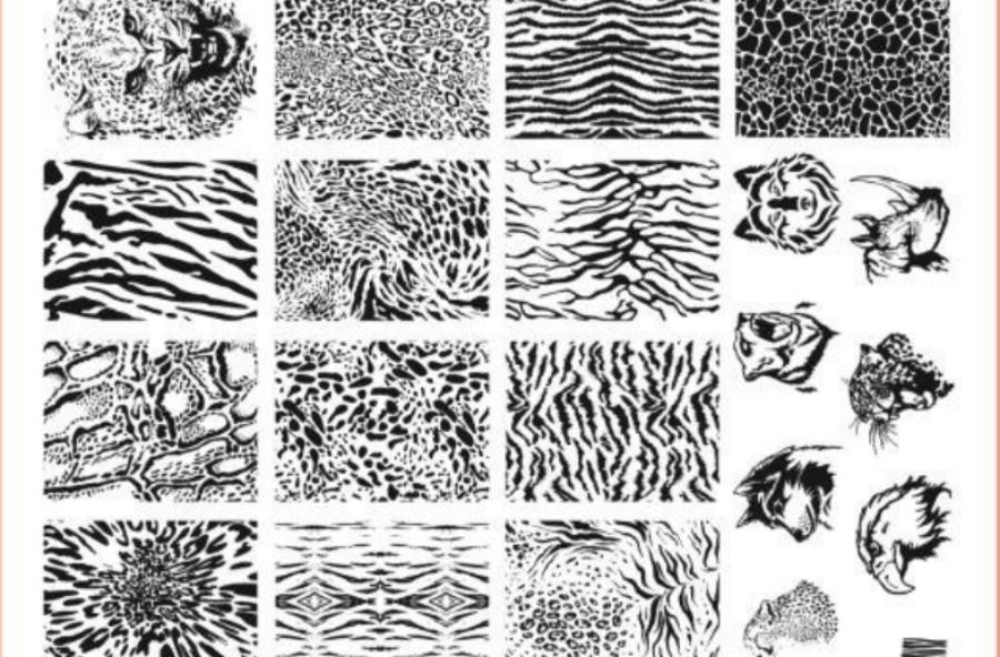 Stamping plate Plus size No. 09 (9.5x14.5 cm)