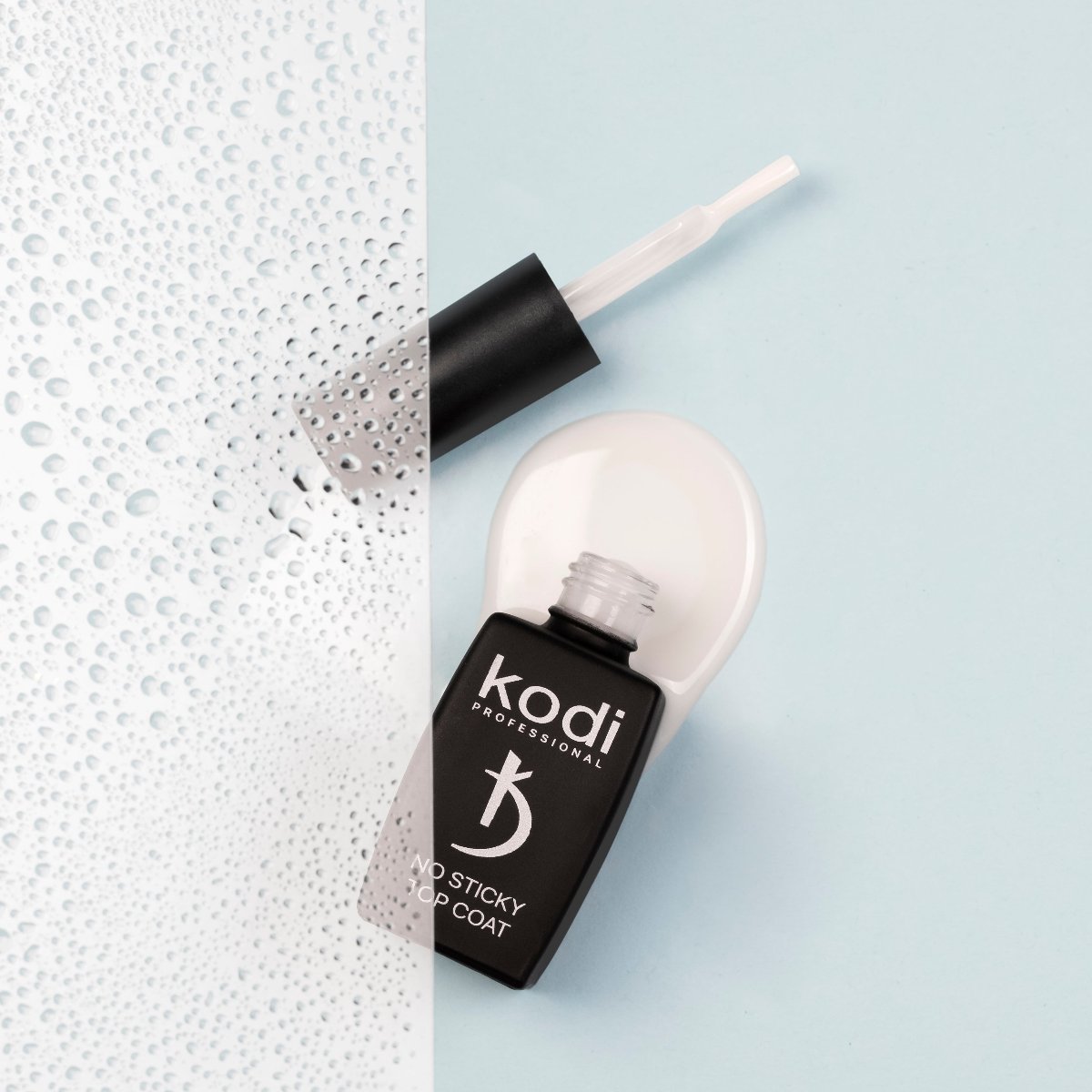 No Sticky Top Coat Milky 7ml. Kodi Professional