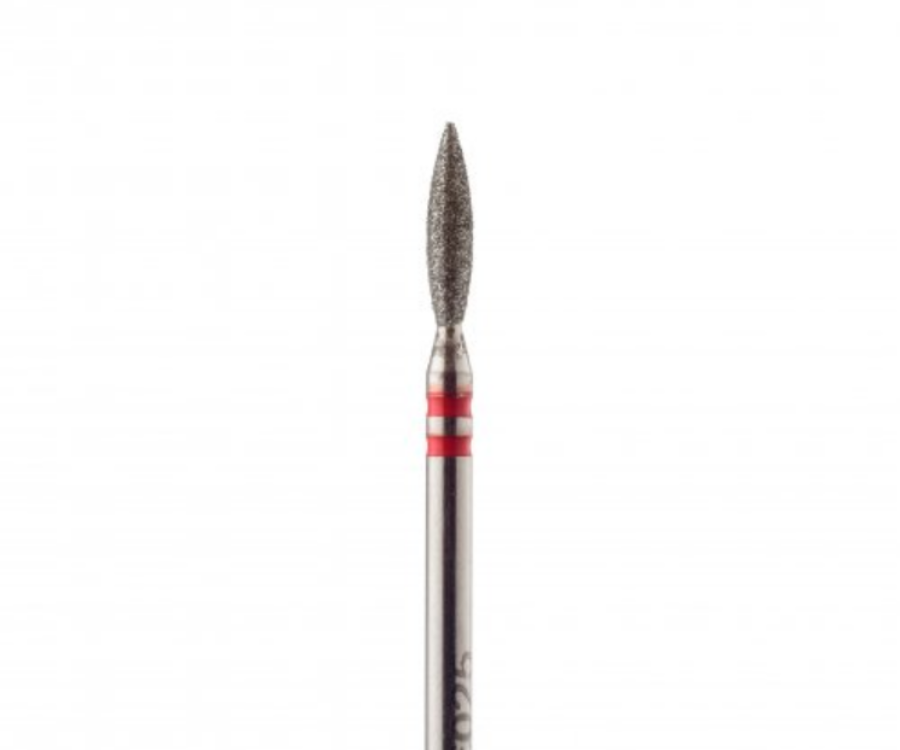 Flame-shaped diamond drill bit, soft abrasive (d = 2.5 mm) P862f025