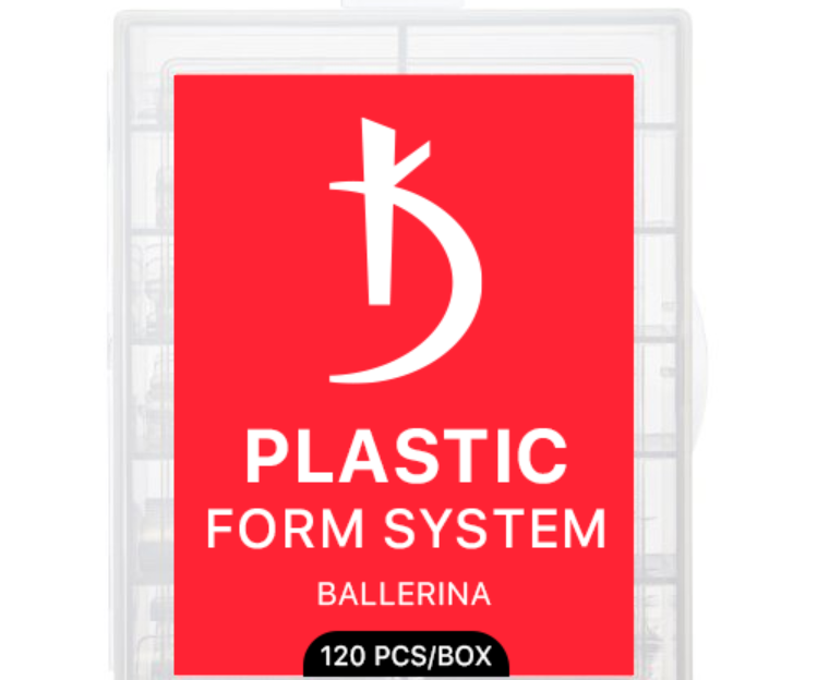 Reusable Plastic Forms for Nail Extensions Ballerina Kodi Professional