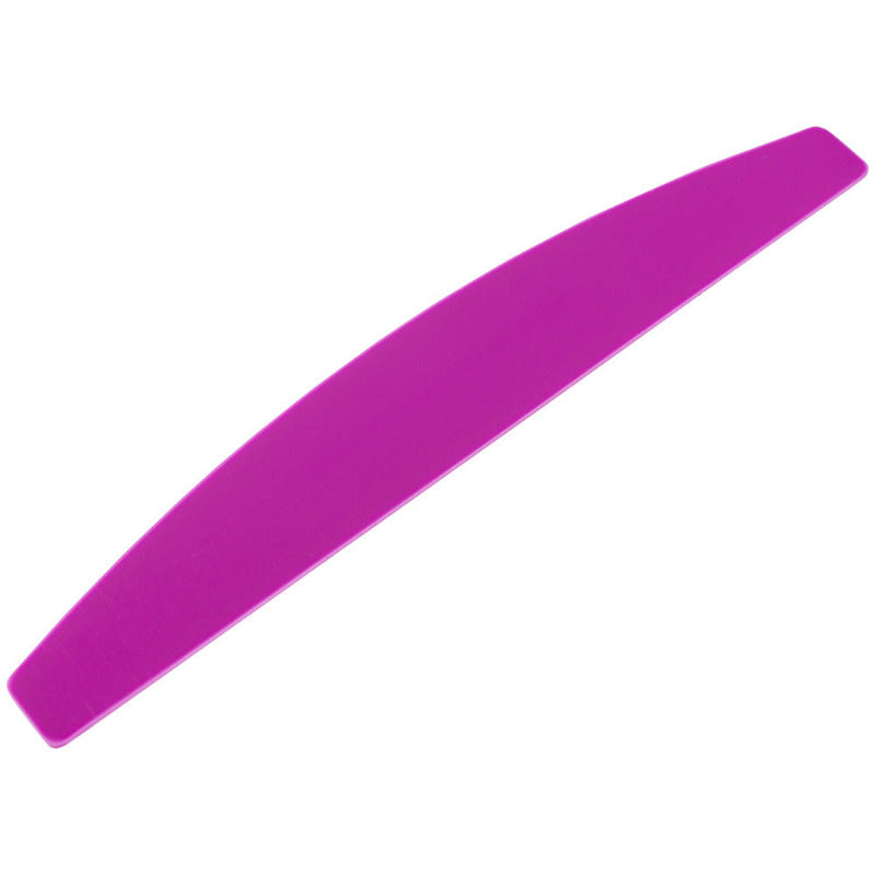 Plastic Base for Nail File "Crescent" (Color: Fuchsia, Size: 178/28 mm)