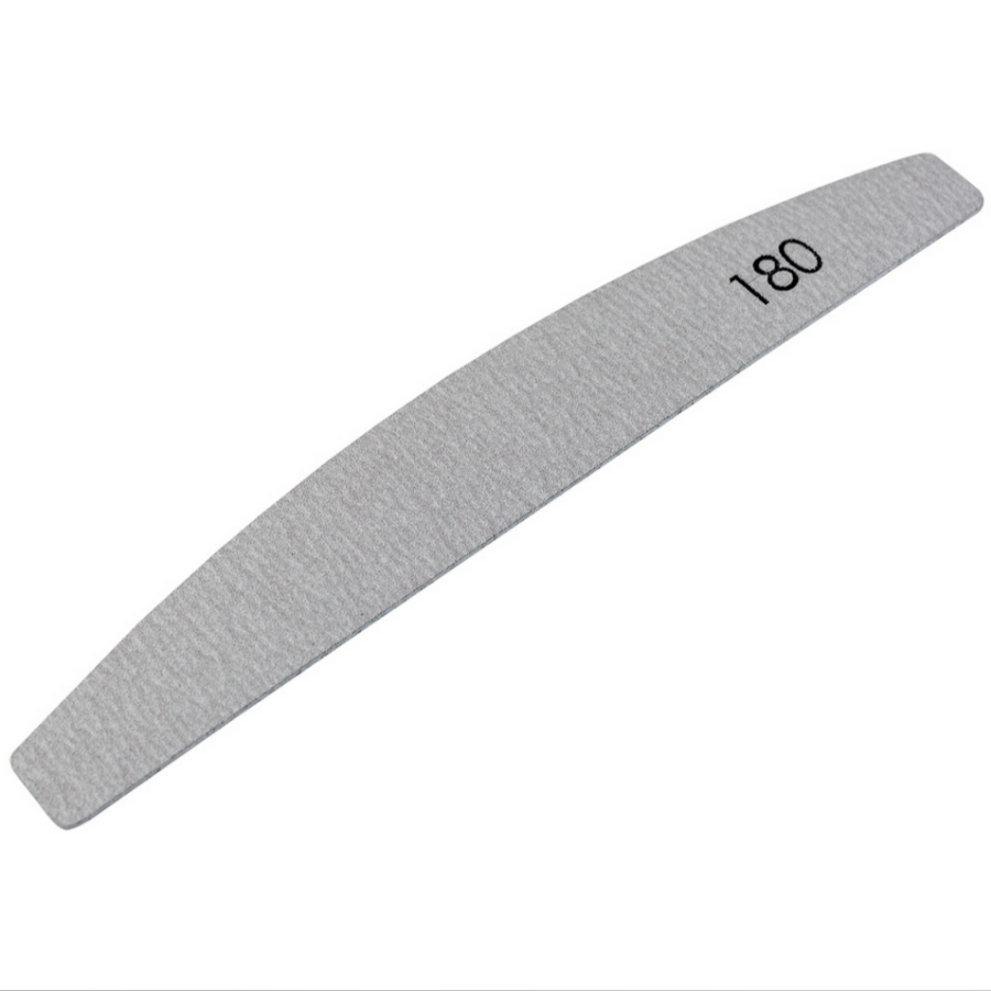 Replaceable File «Crescent» 180 Grit (Color: Gray, Size 178/28 mm),25pcs/pack