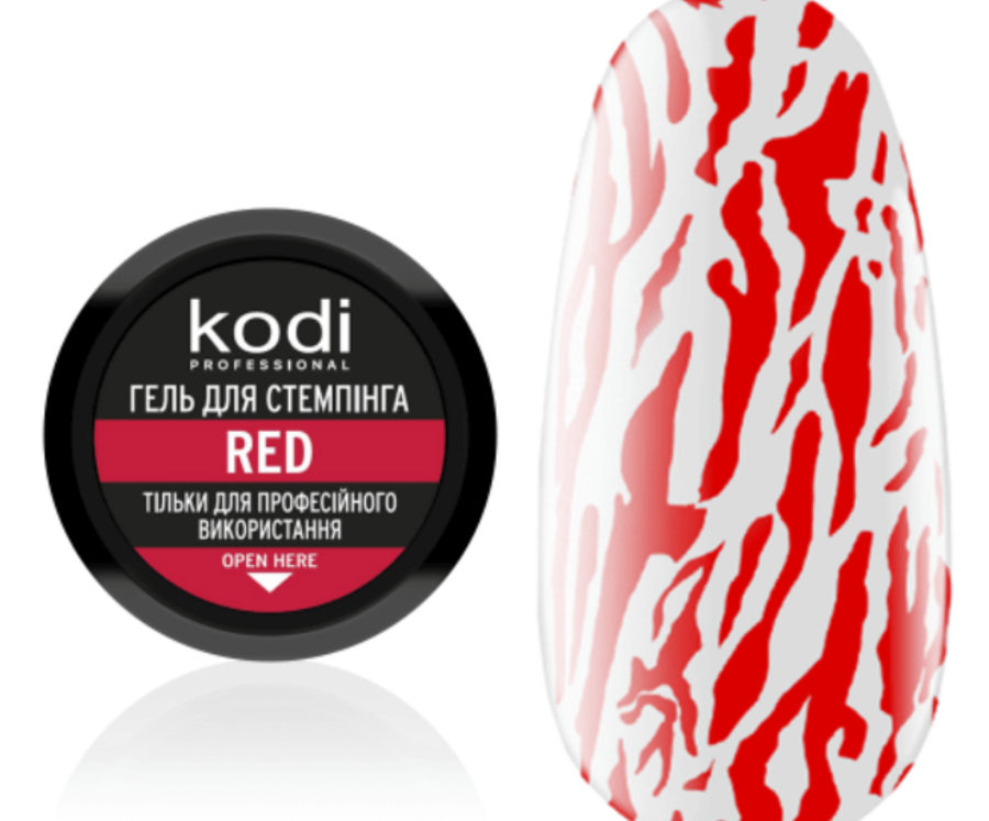 Stamping Gel Red, 4ml Kodi Professional