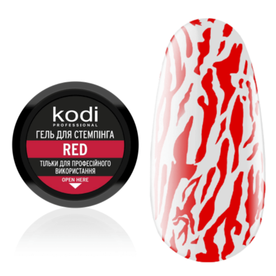 Stamping Gel Red, 4ml Kodi Professional