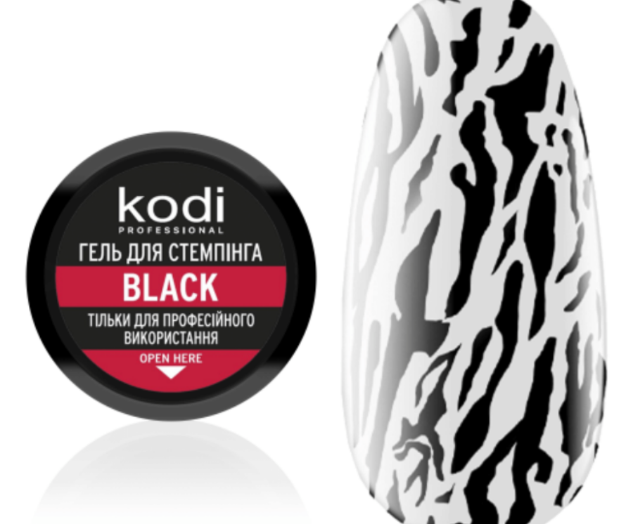 Stamping Gel Black, 4ml Kodi Professional