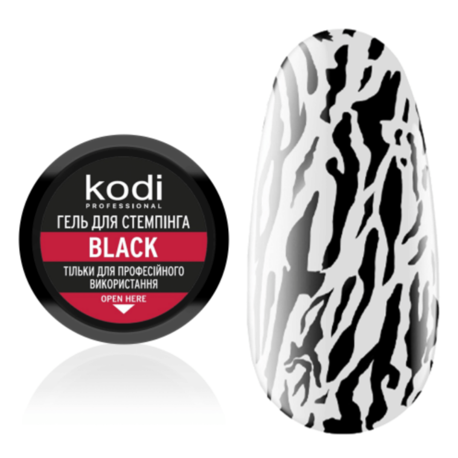 Stamping Gel Black, 4ml Kodi Professional