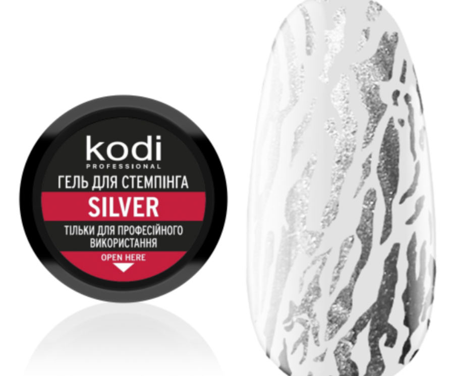 Stamping Gel Silver, 4ml Kodi Professional