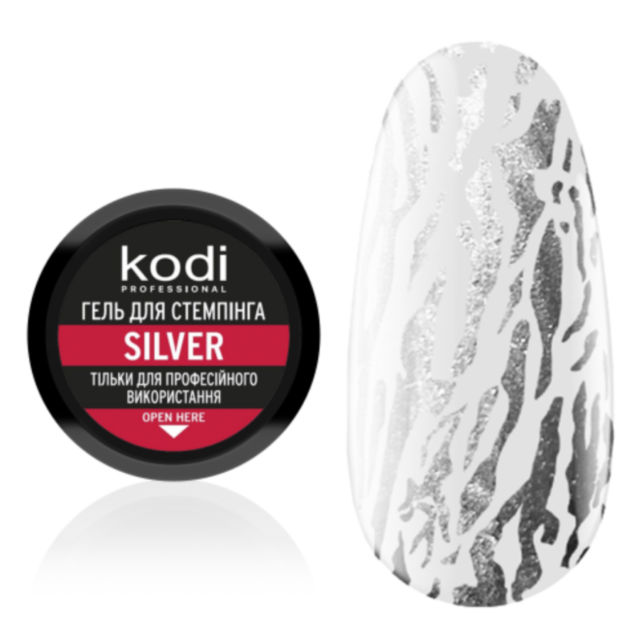 Stamping Gel Silver, 4ml Kodi Professional