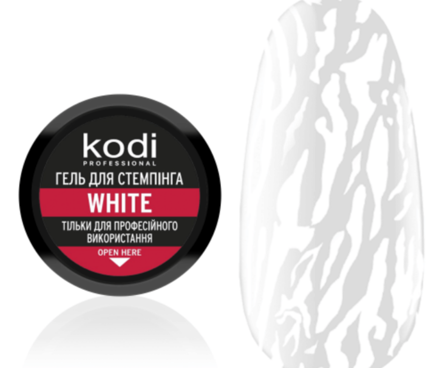 Stamping Gel White, 4ml Kodi Professional