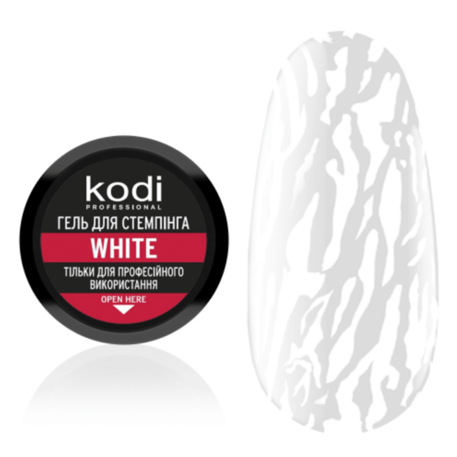 Stamping Gel White, 4ml Kodi Professional